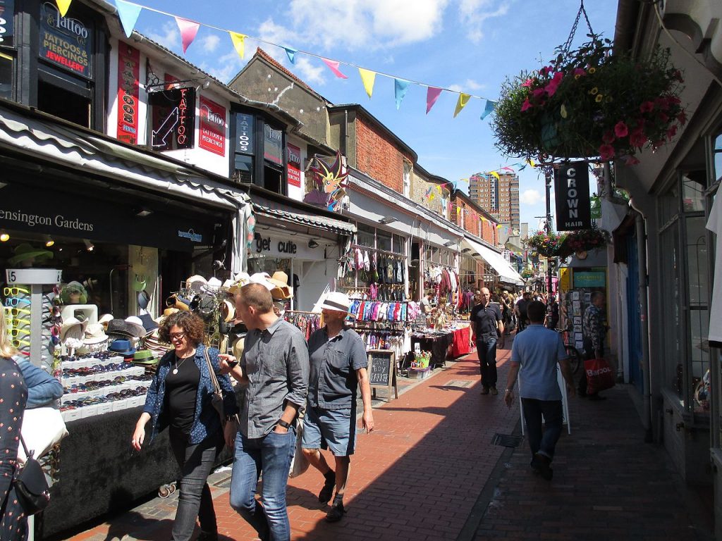 Kensington Gardens, une ruelle des Lanes de Brighton