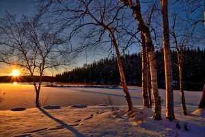 Lever de soleil au Québec