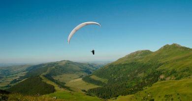 Parapente dans le Cantal