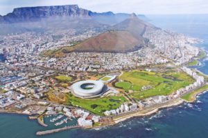 Cape Town - Vue aérienne de la ville