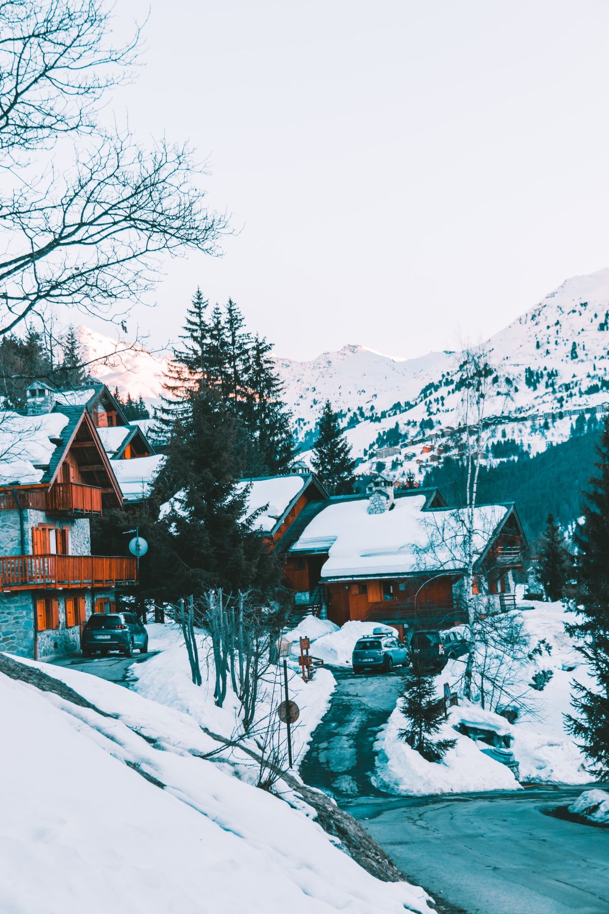 Chalets station ski Meribel