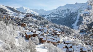 La station de Meribel, domaine des 3 vallées