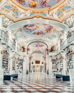 Bibliothèque Abbaye Admont Autriche