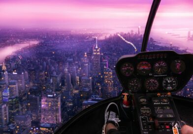 New York hélicoptère de nuit