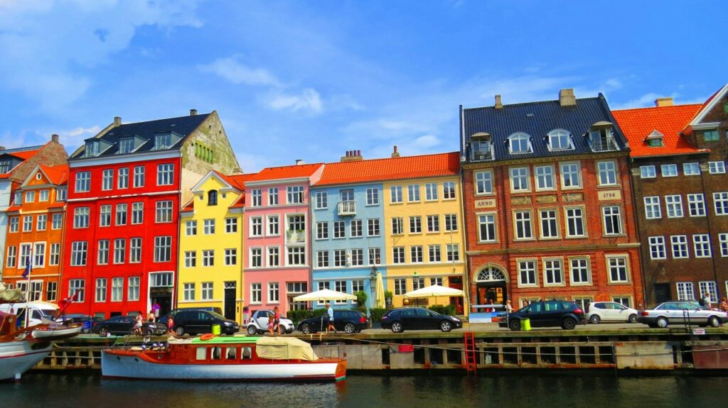 Copenhague façade colorées
