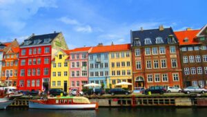 Copenhague façade colorées