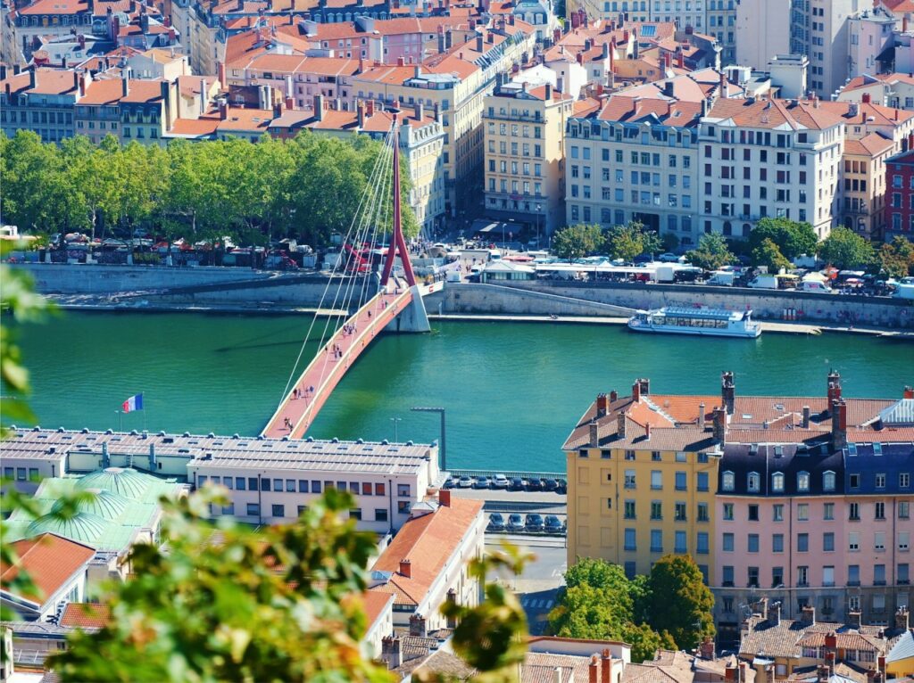 Lyon vue d'en haut
