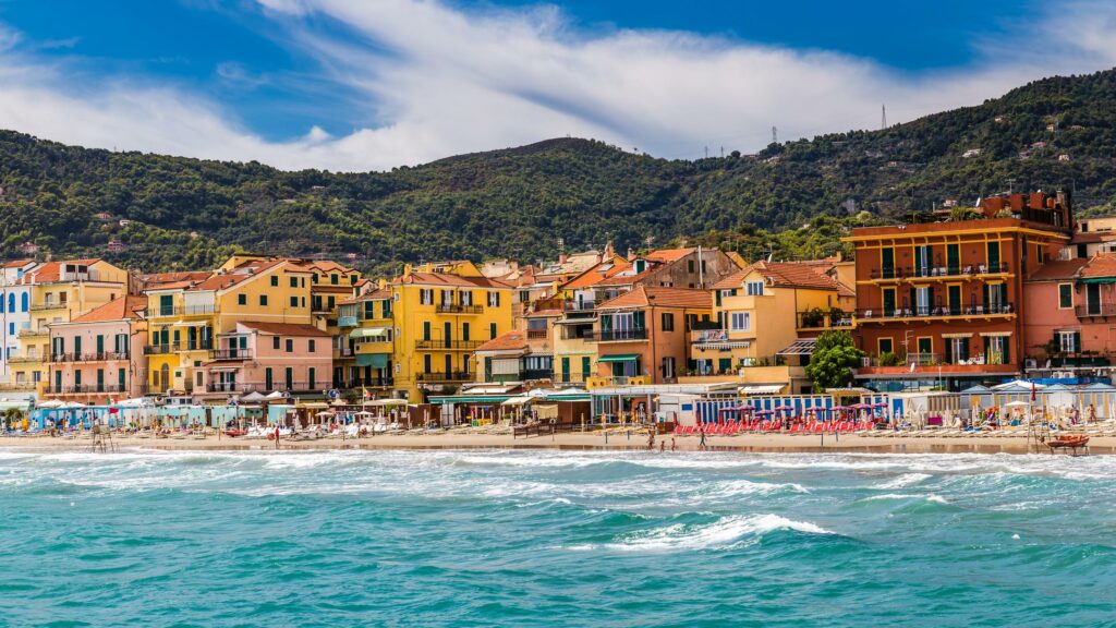 la plage d'Alassio