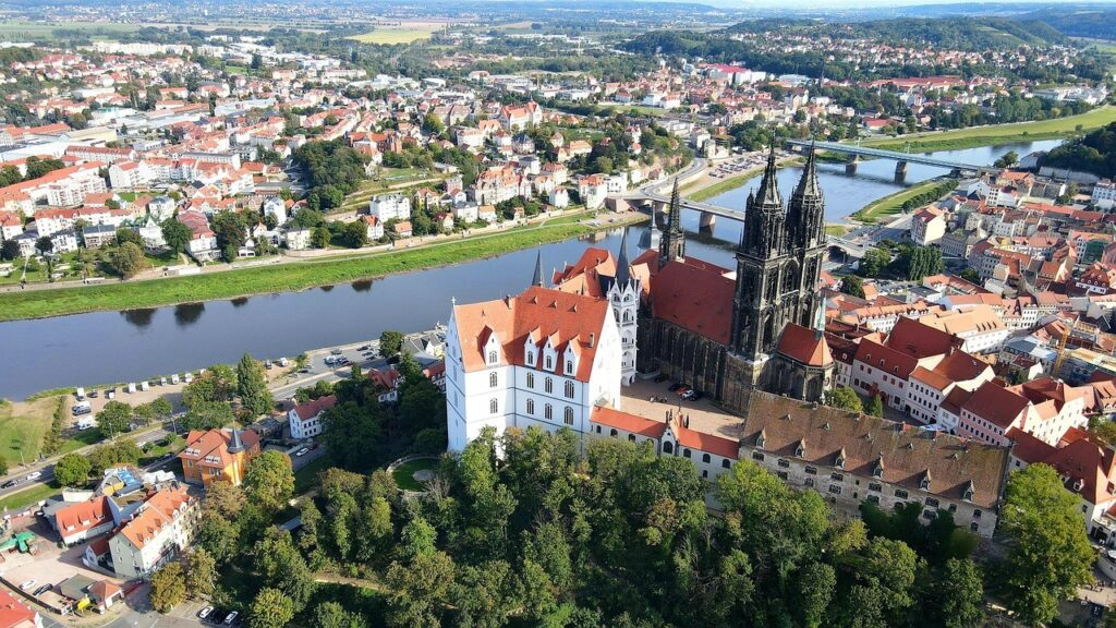 Meissen sur l'Elbe en Allemagne