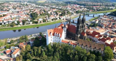 Meissen sur l'Elbe en Allemagne