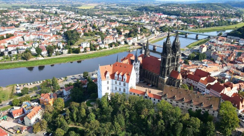Meissen sur l'Elbe en Allemagne