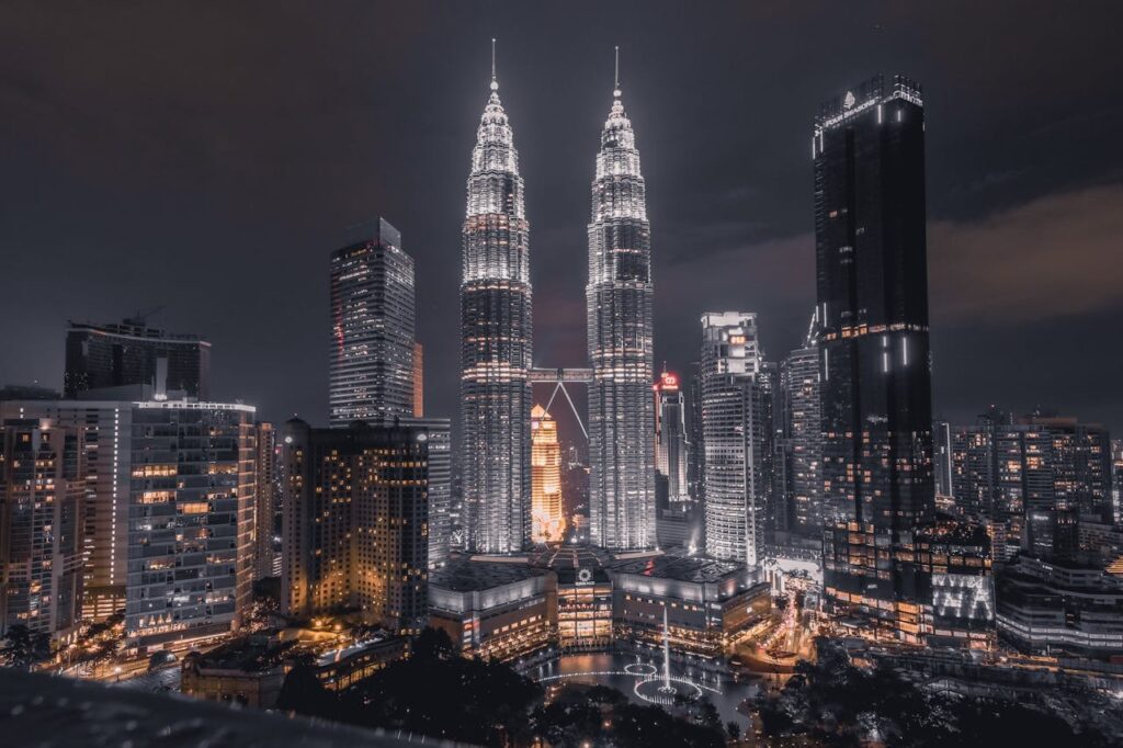 Les tours Petronas à Kuala Lumpur