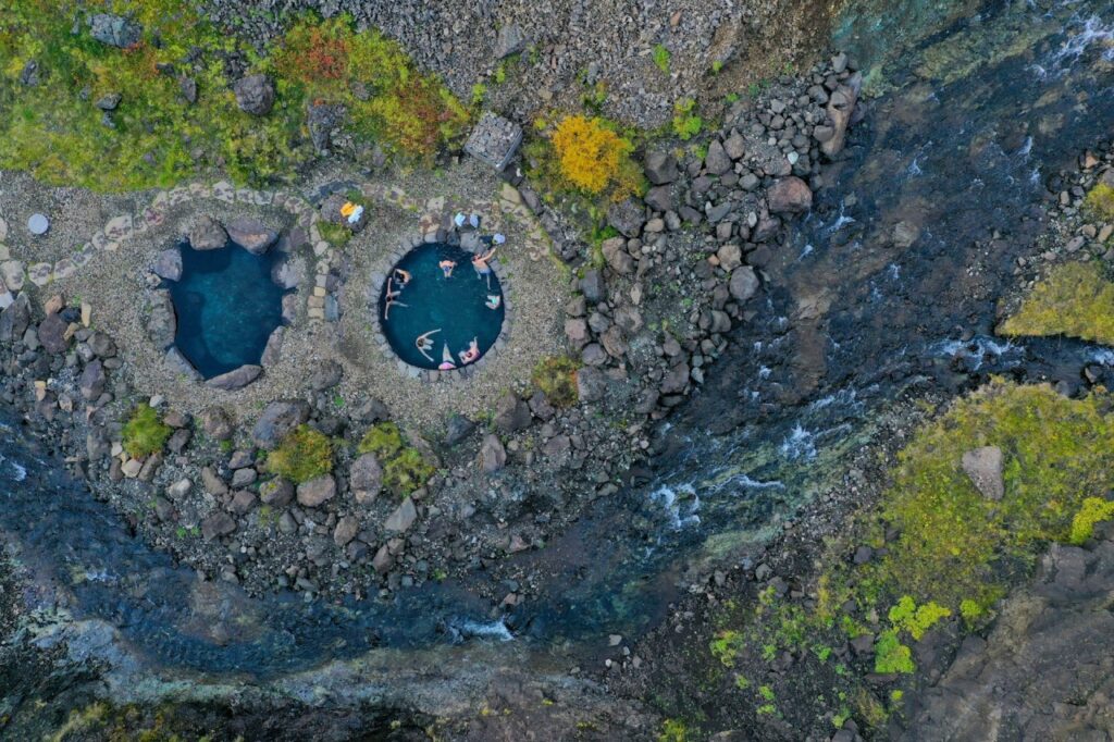 Bain chaud en Islande